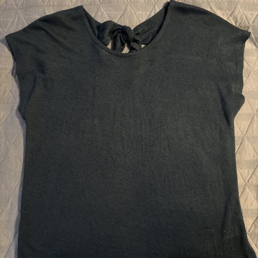 Bobeau Women’s Top, Size Medium, Dark Gray/Blue